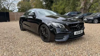 Used Mercedes E220 AMG line 194 HP (142 kW) 2017 Black Coupe