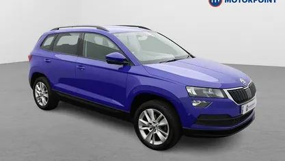 Used Skoda Karoq SE Technology 116 HP (85 kW) 2020 Blue SUV