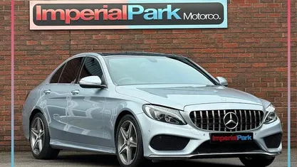 Used Mercedes C220 AMG Line Premium 170 HP (125 kW) 2014 Silver Sedan