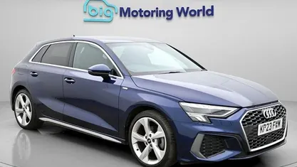 Used Audi A3 Sportback S-Line 150 HP (110 kW) 2023 Blue Hatchback