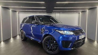 Käytetty Land Rover Range Rover Sport SVR 551 HP (405 kW) 2016 Sininen Katumaasturi