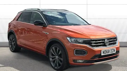 Used VW T-Roc R-line 150 HP (110 kW) 2018 Orange SUV