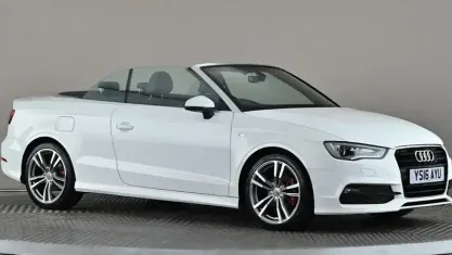 Used Audi A3 Cabriolet S-Line 110 HP (80 kW) 2016 White Cabriolet