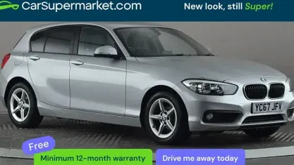 Begagnad BMW 118 Comfort Edition 150 HK (110 kW) 2017 Silver Halvkombi