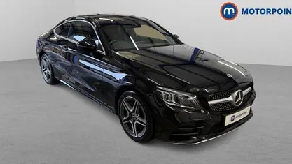 Black Used 2022 Mercedes C300 AMG line Coupe | £27,799 (Good price)
