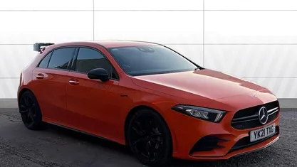 Used Mercedes A35 AMG Premium 306 HP (225 kW) 2021 Red Hatchback