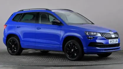 Used Skoda Karoq SE Technology 116 HP (85 kW) 2020 Blue SUV