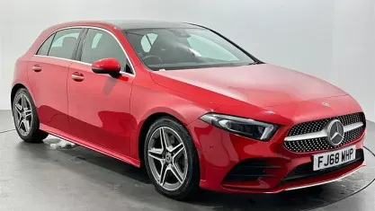 Used Mercedes A250 AMG Line Premium Plus 224 HP (164 kW) 2018 Red Hatchback