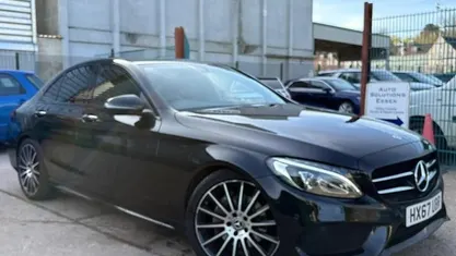 Used Mercedes C220 AMG line 170 HP (125 kW) 2017 Black Sedan