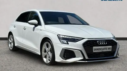 Used Audi A3 S-Line 150 HP (110 kW) 2024 White Hatchback