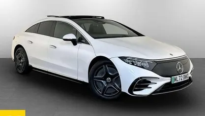White Used 2022 Mercedes EQS450+ AMG line Sedan | £42,695 (Super price)
