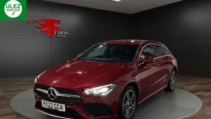 Used Mercedes CLA250e Shooting Brake AMG Line Premium 218 HP (160 kW) 2022 Red Estate