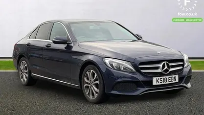 Blue Used 2018 Mercedes C200 Active Sedan | £14,999 (Good price)
