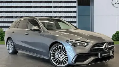 Used Mercedes C200 AMG line 204 HP (150 kW) 2022 Grey Estate
