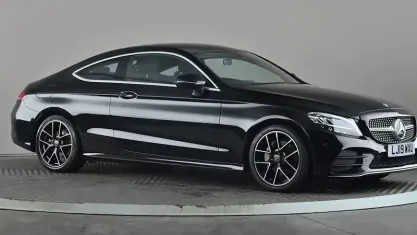 Used Mercedes C200 AMG line 184 HP (135 kW) 2019 Black Coupe