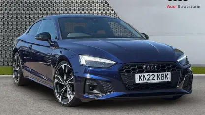 Used Audi A5 Black Edition 163 HP (119 kW) 2022 Blue Coupe
