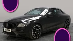 Black Used 2019 Mercedes C300 AMG line Cabriolet | £20,214 (Fair price)