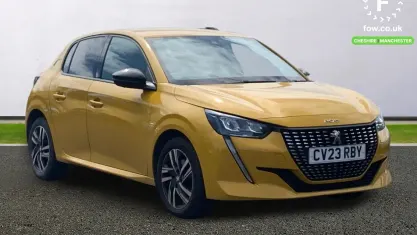 Used Peugeot 208 Allure+ 102 HP (75 kW) 2023 Yellow Hatchback