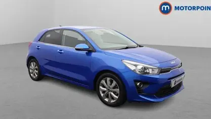 Used Kia Rio 120 HP (88 kW) 2022 Blue Hatchback