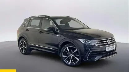 Used VW Tiguan R-line 150 HP (110 kW) 2021 Black SUV