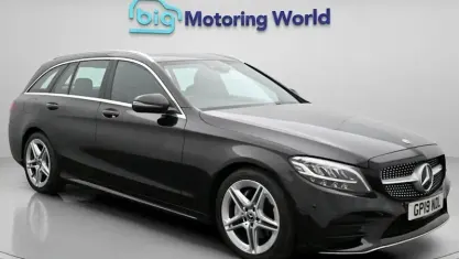 Used Mercedes C200 AMG line 184 HP (135 kW) 2019 Black Estate