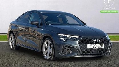 Begagnad Audi A3 S-Line 110 HK (80 kW) 2023 Grå Sedan
