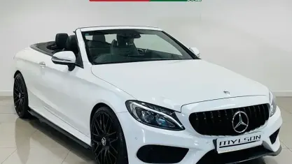 Usado Mercedes C250 AMG line 204 HP (150 kW) 2017 Branco Cabrios