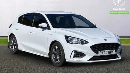 Gebraucht Ford Focus ST-Line 120 PS (88 kW) 2020 Weiß Kleinwagen