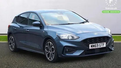 Blue Used 2019 Ford Focus ST-Line X Hatchback | £11,899 (Fair price)