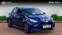 Blue Used 2022 Toyota Yaris Hybrid Design Hatchback | £15,419 (Fair price)