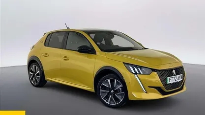 Used Peugeot e-208 GTi 100 kW (136 HP) 2023 Yellow Hatchback