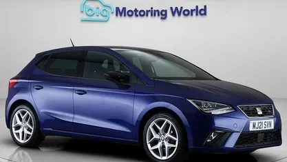 Used Seat Ibiza FR 95 HP (69 kW) 2021 Blue Hatchback