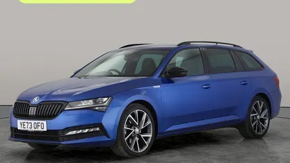 Used Skoda Superb SportlinePlus 150 HP (110 kW) 2023 Blue Estate