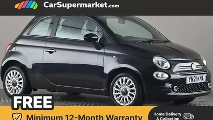 Used Fiat 500 Lounge 69 HP (50 kW) 2021 Black Hatchback