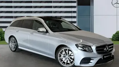 Used Mercedes E350 AMG line 286 HP (210 kW) 2020 Silver Estate