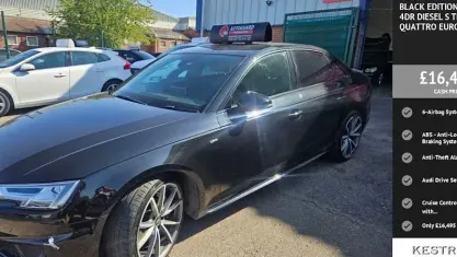 Used Audi A4 Black Edition 190 HP (139 kW) 2019 Black Sedan