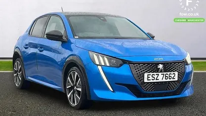 Used Peugeot 208 GT-line 102 HP (75 kW) 2020 Blue Hatchback