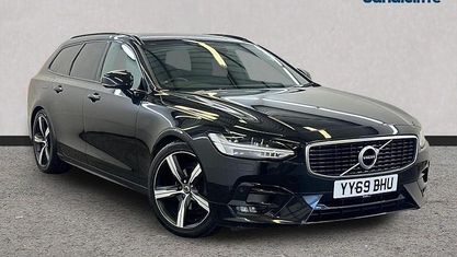 Begagnad Volvo V90 R-Design 254 HK (186 kW) 2019 Svart Kombi