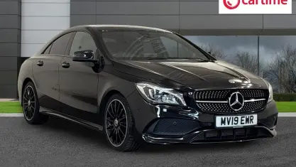 Used Mercedes CLA200 AMG line 156 HP (114 kW) 2019 Black Sedan