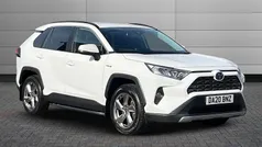 Pure white Used 2020 Toyota RAV4 Hybrid Design SUV | £22,150 (Fair price)