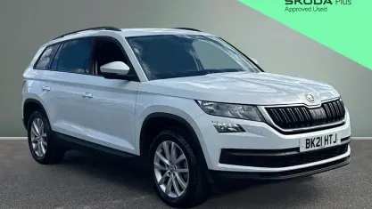 Used Skoda Kodiaq SE 150 HP (110 kW) 2021 White SUV