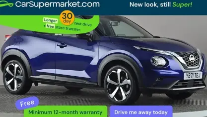 Second-hand Nissan Juke Tekna 114 CP (83 kW) 2022 Albastru SUV