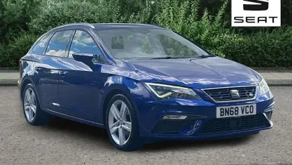 Used Seat Leon FR 131 HP (96 kW) 2018 Blue Estate