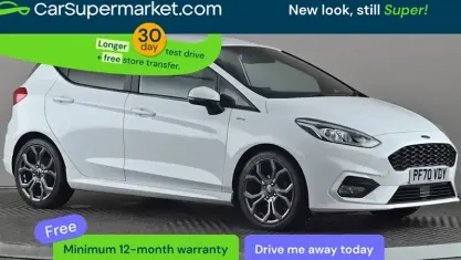 Begagnad Ford Fiesta ST-Line 95 HK (69 kW) 2021 Vit Halvkombi