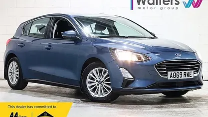 Blue Used 2019 Ford Focus Titanium Hatchback | £7,500 (Fair price)