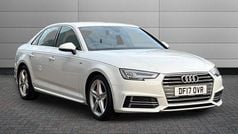 White Used 2017 Audi A4 S-Line Sedan | £16,890 (Fair price)