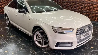 Used Audi A4 S-Line 190 HP (139 kW) 2018 White Sedan