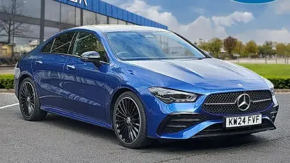 Used Mercedes CLA220 AMG Line Premium Plus 190 HP (139 kW) 2024 Blue Coupe