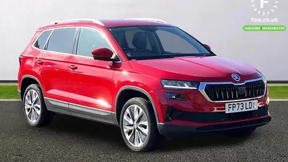 Used Skoda Karoq SE L 116 HP (85 kW) 2023 Red SUV
