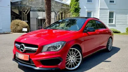Used Mercedes CLA45 AMG AMG 360 HP (264 kW) 2015 Red Coupe